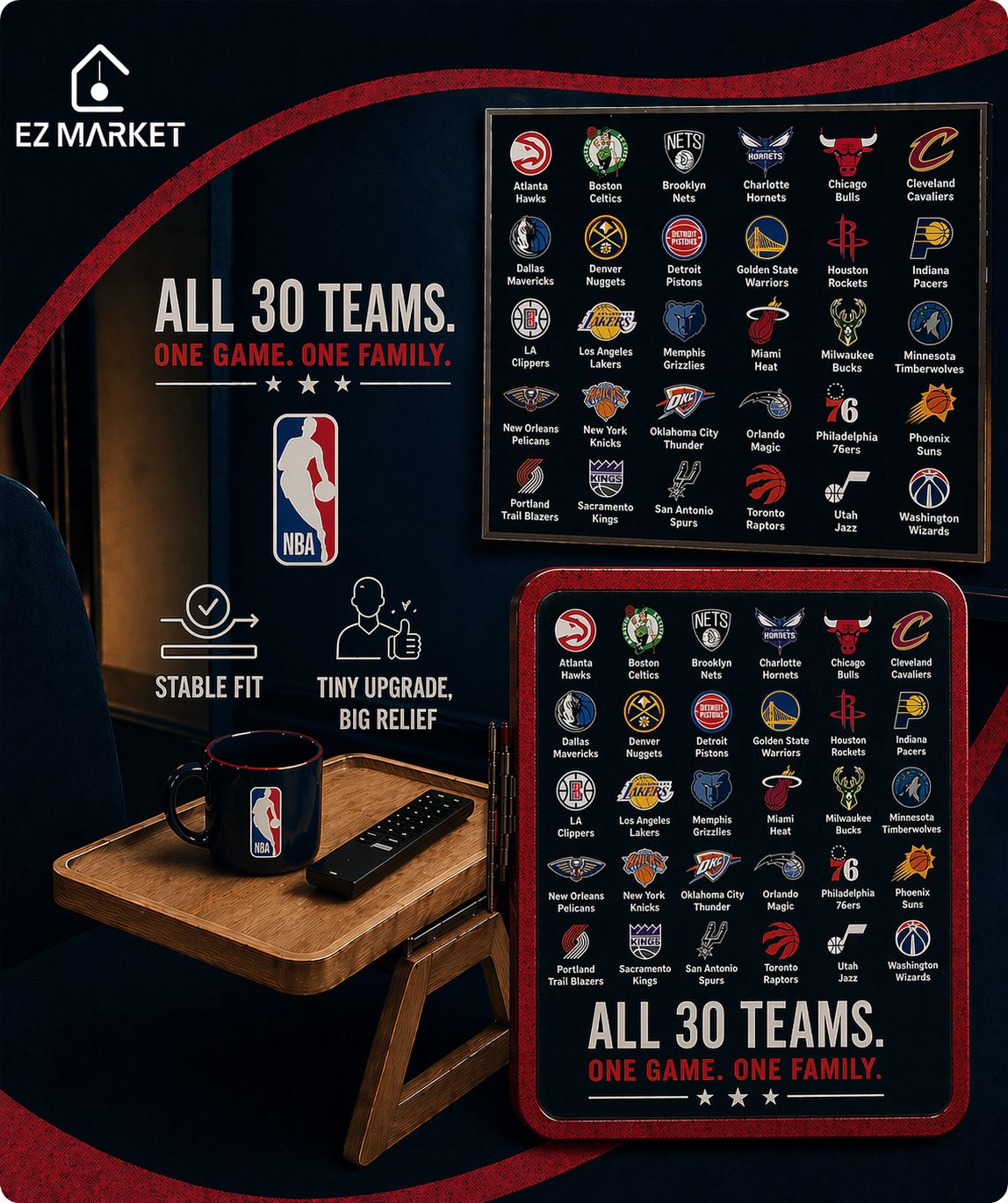 SideKick Tray – NBA Edition